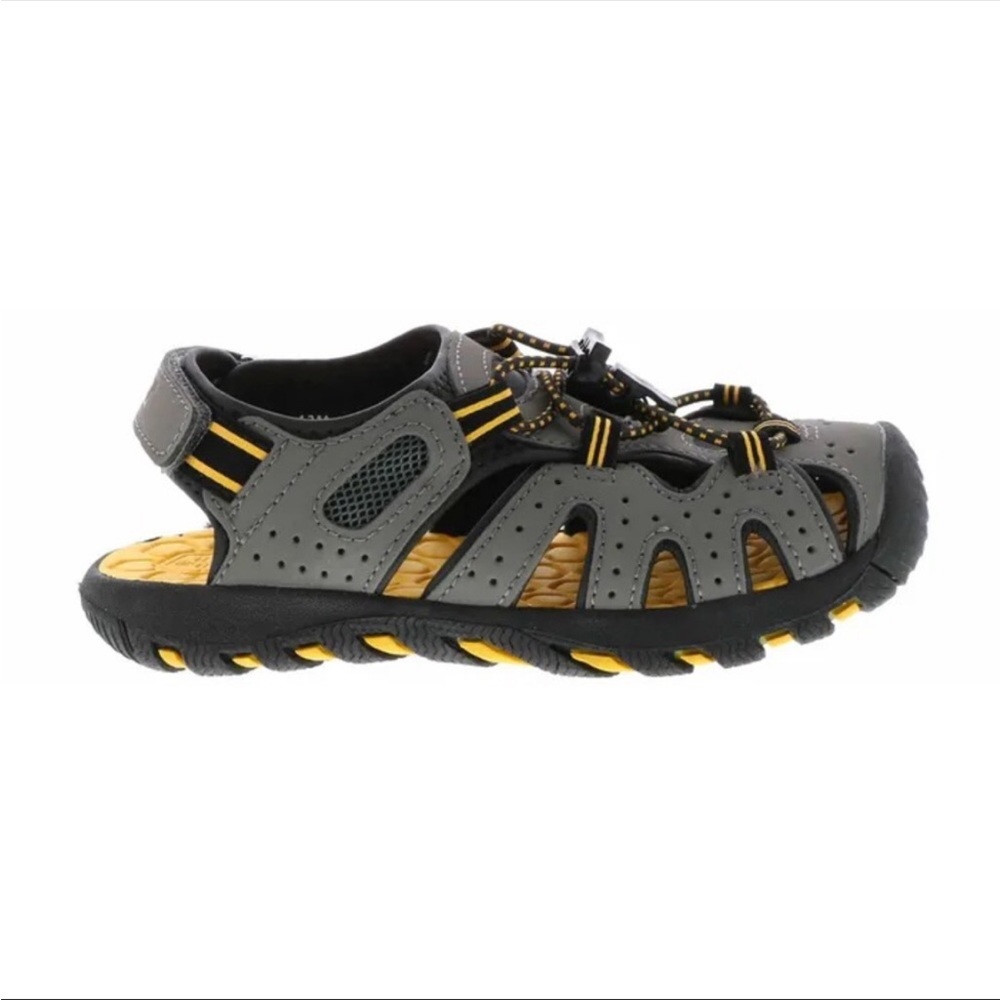 Khombu Charlie Size 4 Grey Active Durable Traction Outdoor Sandal